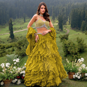 Imperial Mustard Ruffle Set