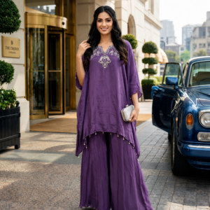 Royal Amethyst Kaftan Co-Ord Set