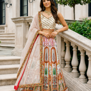 Royal Heritage Ivory Lehenga Set