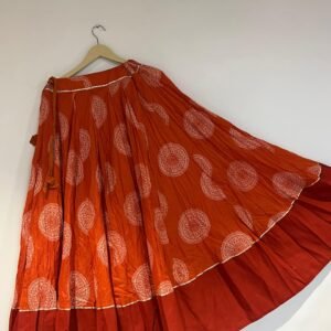 Rust Orange Heritage Lehenga Set