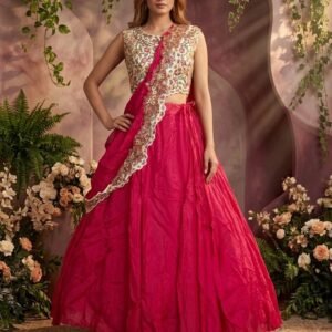 Magenta Pink Designer Lehenga Set