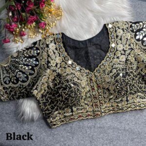Noor Mahal Mirror Embroidered Designer Blouse