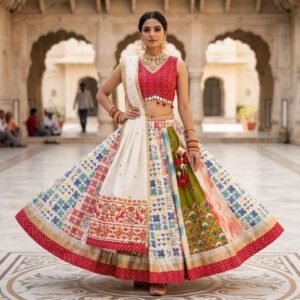 Gulnaar Patchwork Festive Lehenga Set