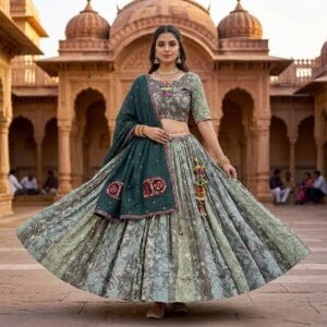 Neelkamal Vintage Garden Lehenga Set