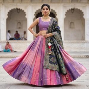 Gulbahar Ombre Banarasi Lehenga Set